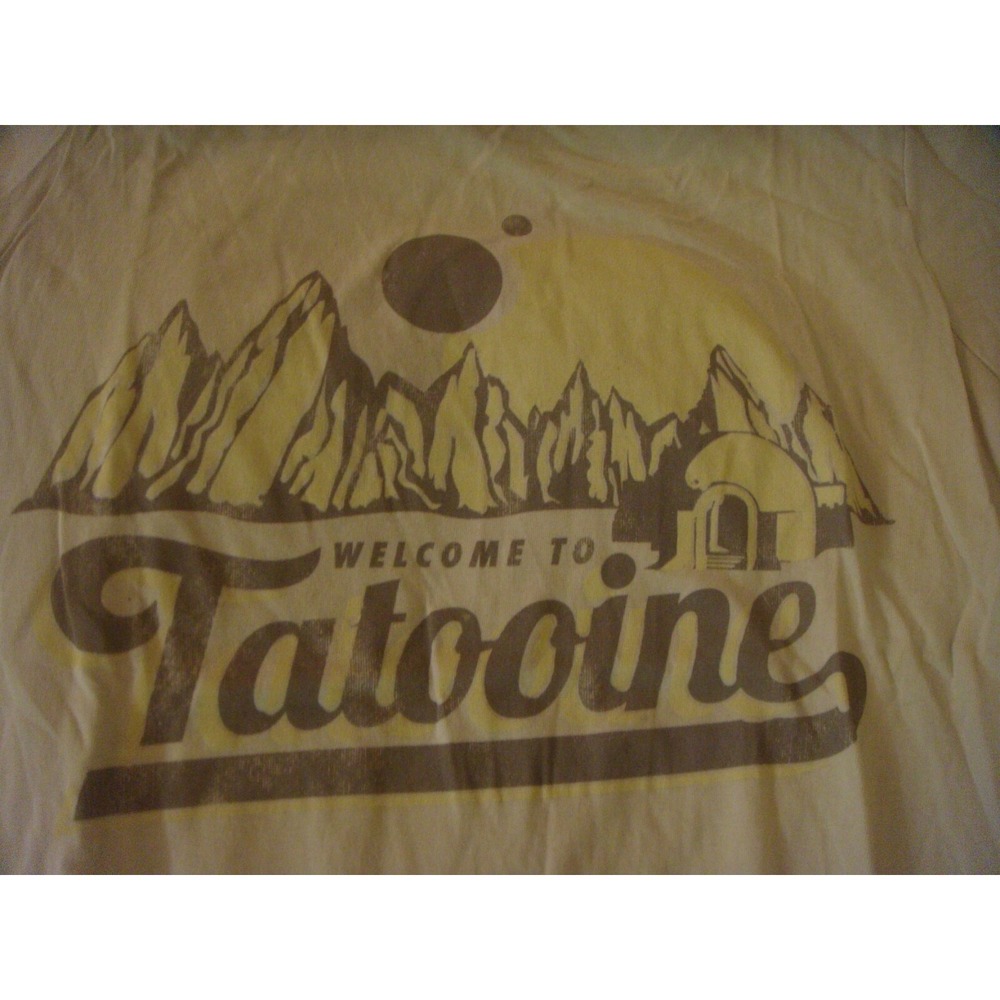 Star Wars Welcome to Tatooine adult Small t-shirt sand NWT